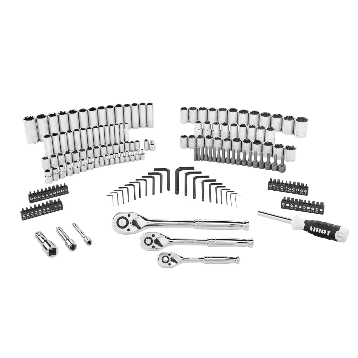 180-Piece Chrome Finish Mechanics Tool Set N63500