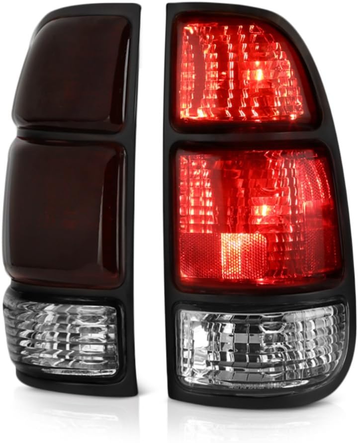 Smoke Red Lens LED Tail Light Housing Lamp Assembly Replacement Pair L399311