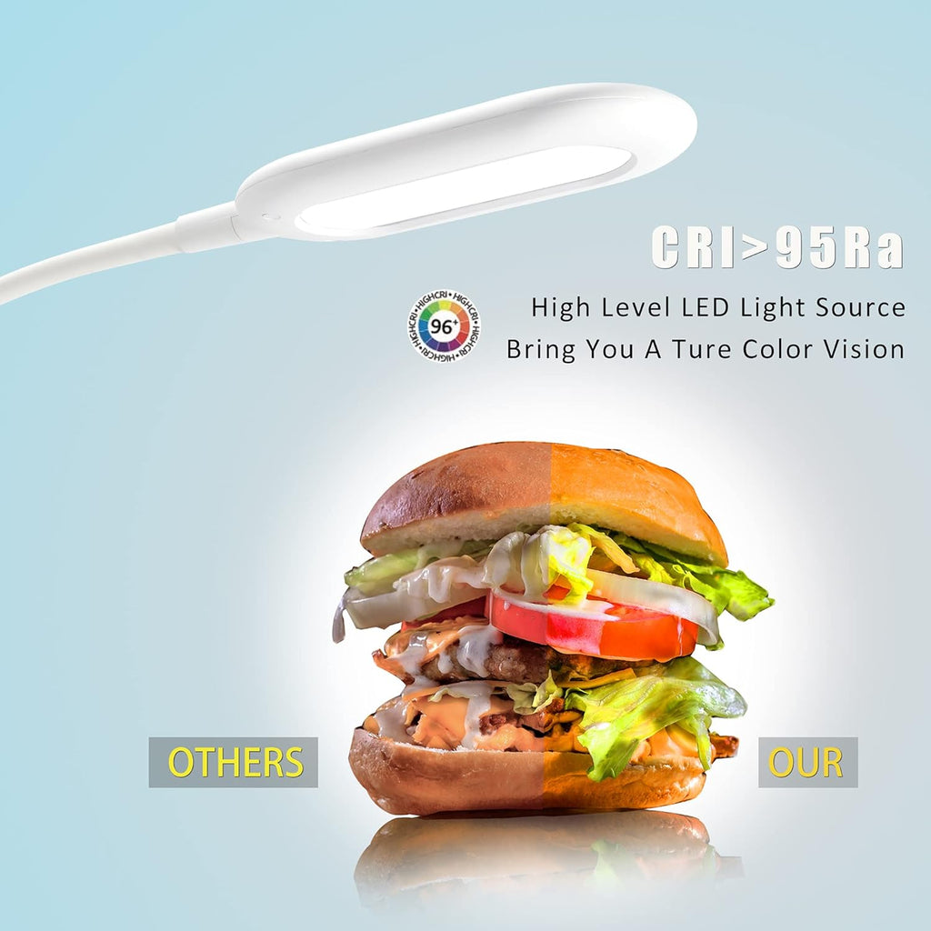 LED Desk Clamp Lamp 700 Lumen 10W Dimmable White V154