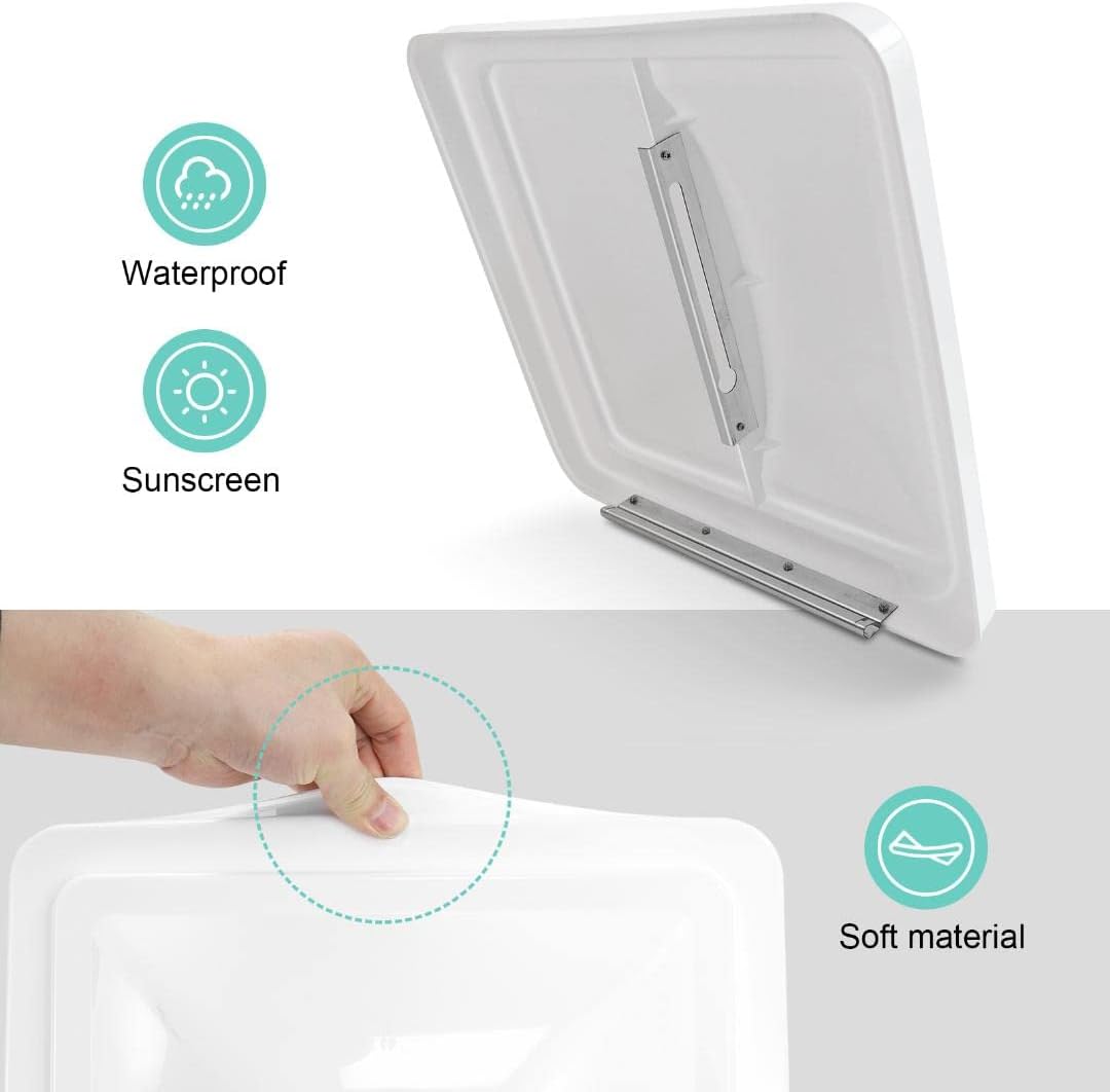 White 2 Pack Roof Vent Cover P24864