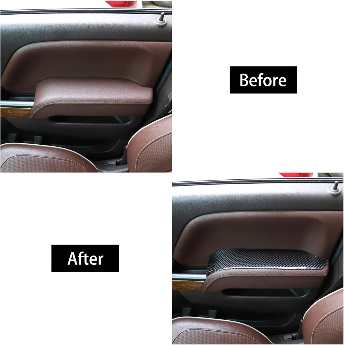 ABS Door Handle Armrest Trim Cover 4 pcs I59924