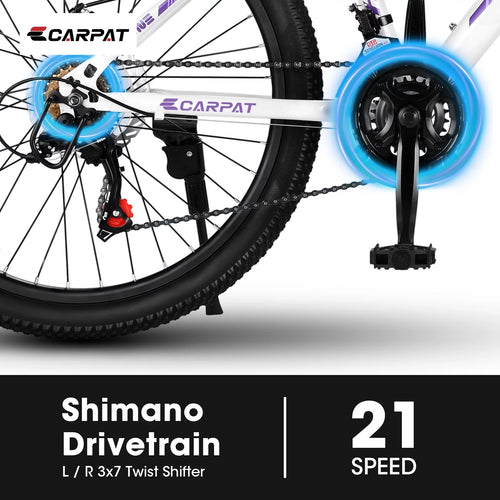 26 inch White Disc Brakes Mountain Bike V4331