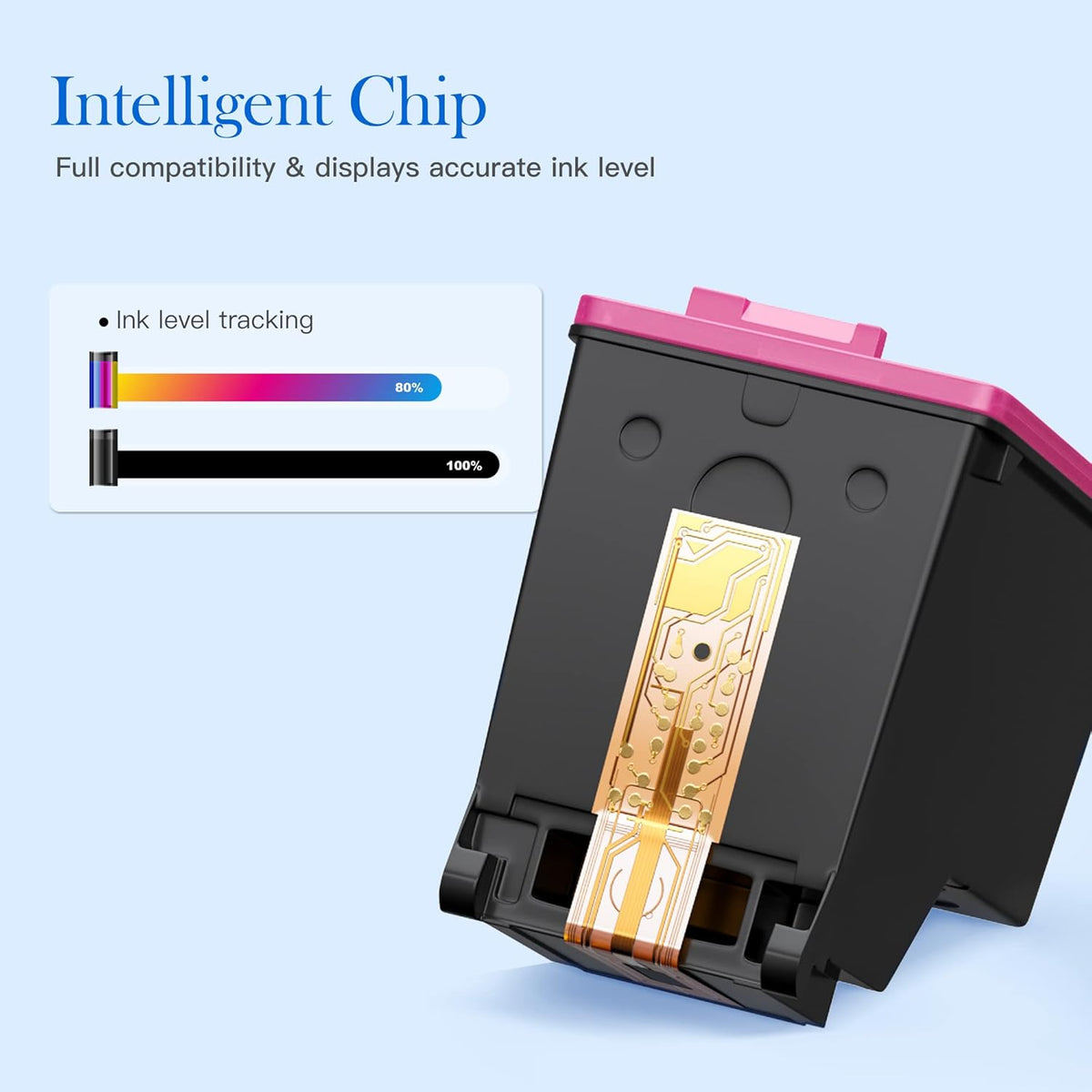 Remanufactured Ink Cartridge Replacement 1 Black 1 Color Pack of 2 N9100