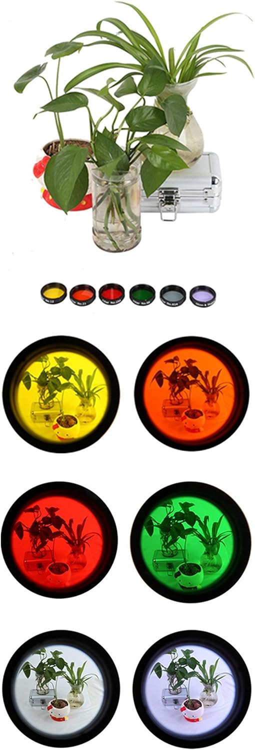 1.25 Inches 6 Color Telescope Moon Filter Set with Metal Case U111131
