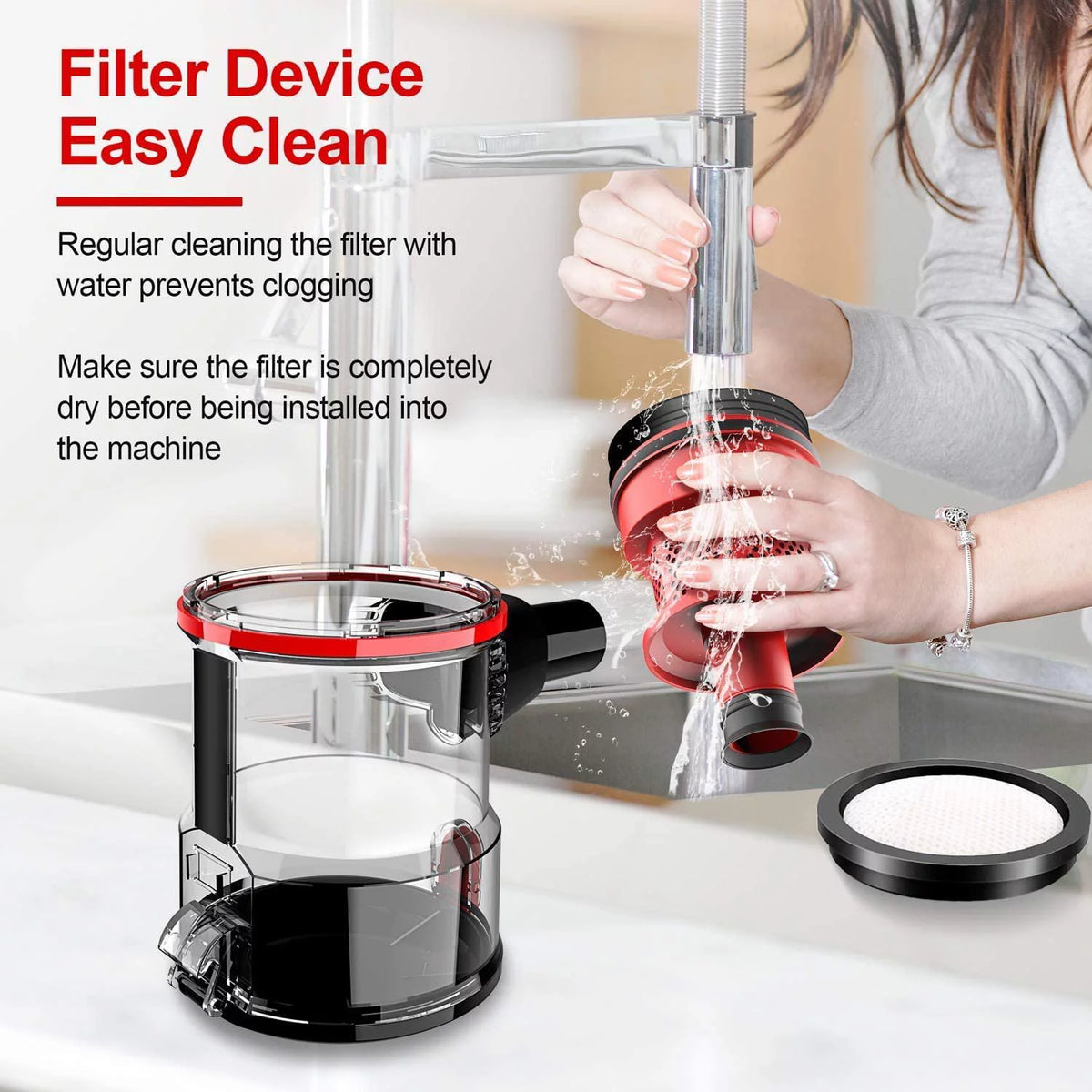 Corded Stick Vacuum Cleaner 18KPA 600W 3 in 1 Handheld U75387