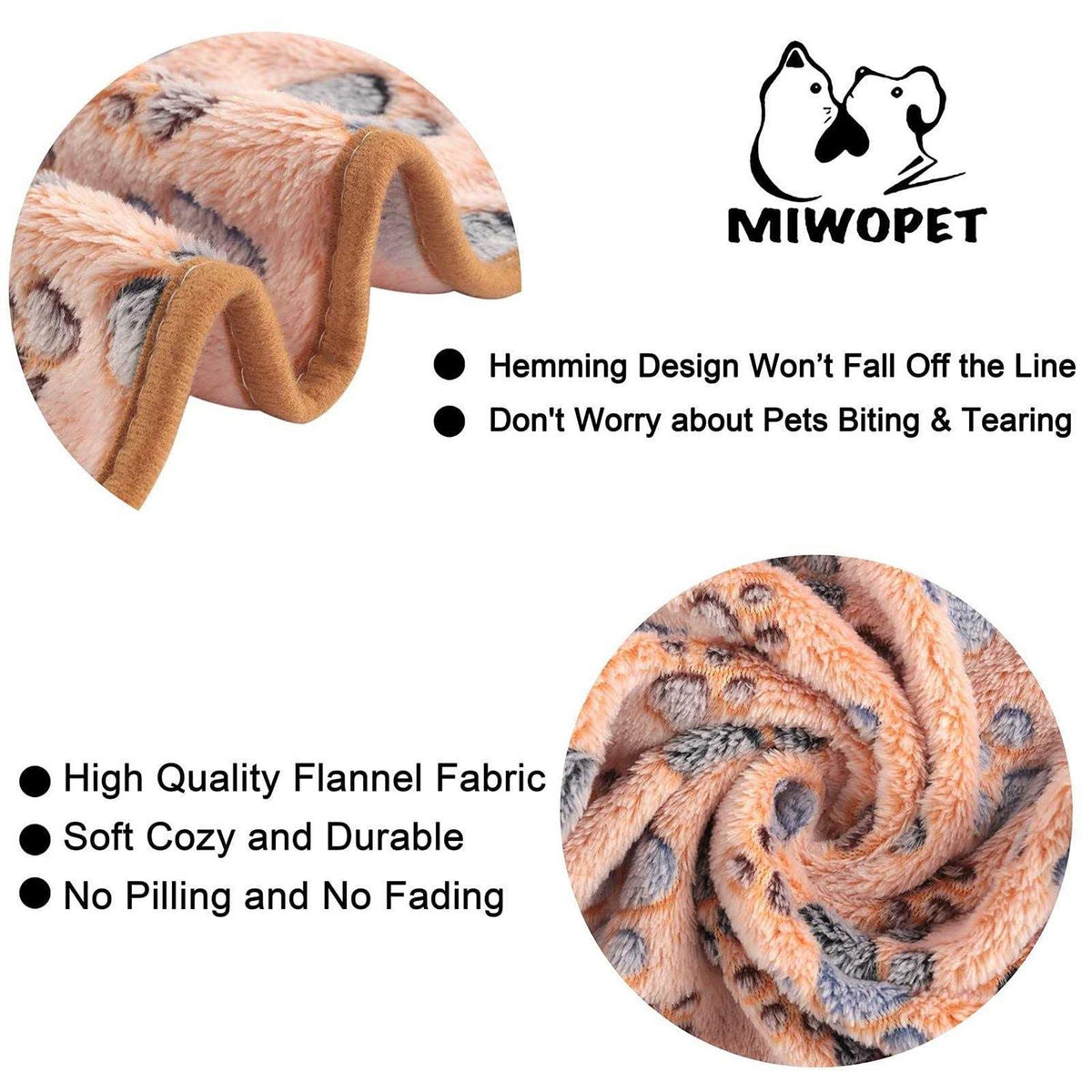 3 Pack Soft Warm Fleece Flannel Pet Blanket Y171842