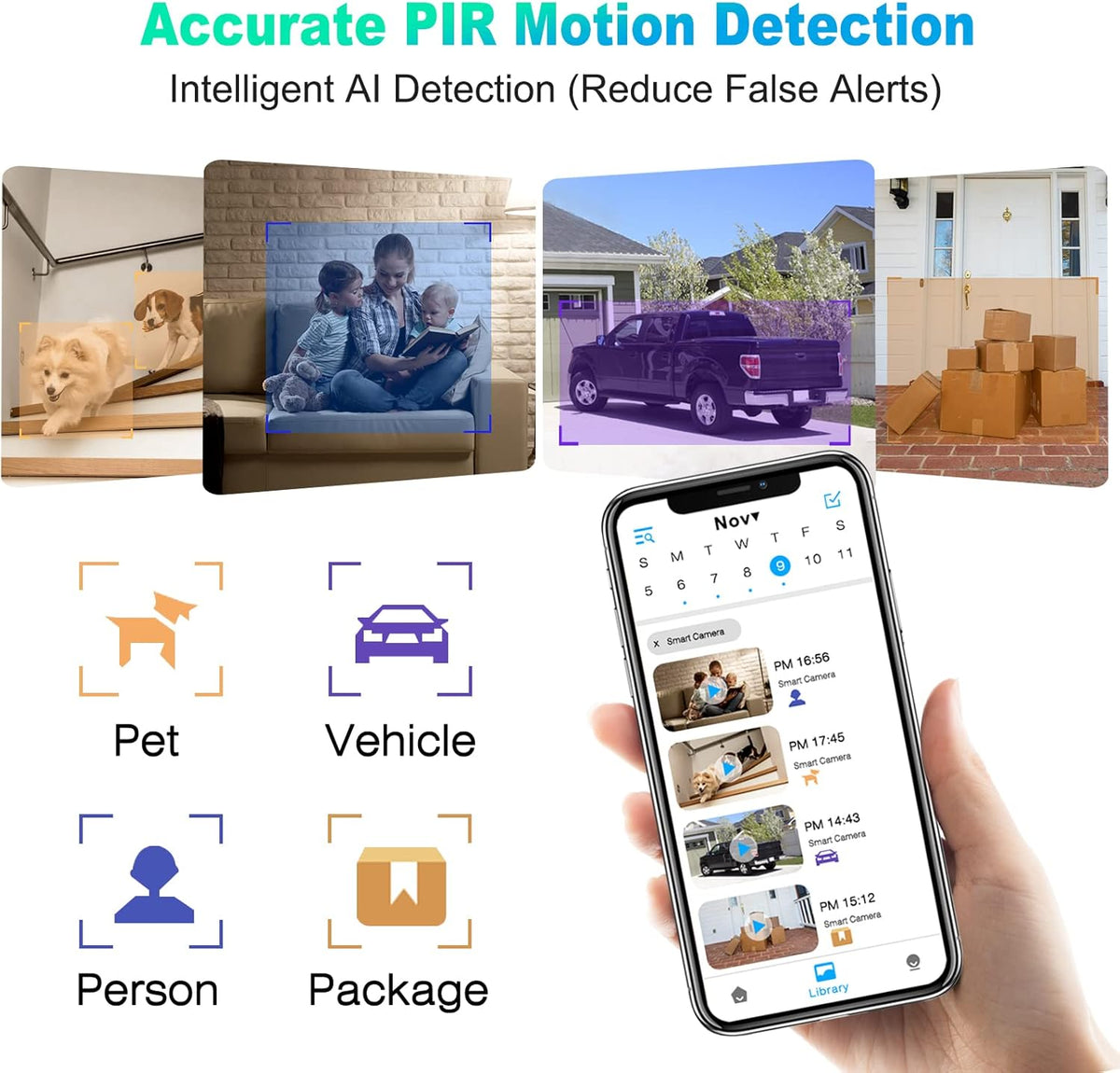 Wireless Outdoor Security Camera with Color Night Vision F675777