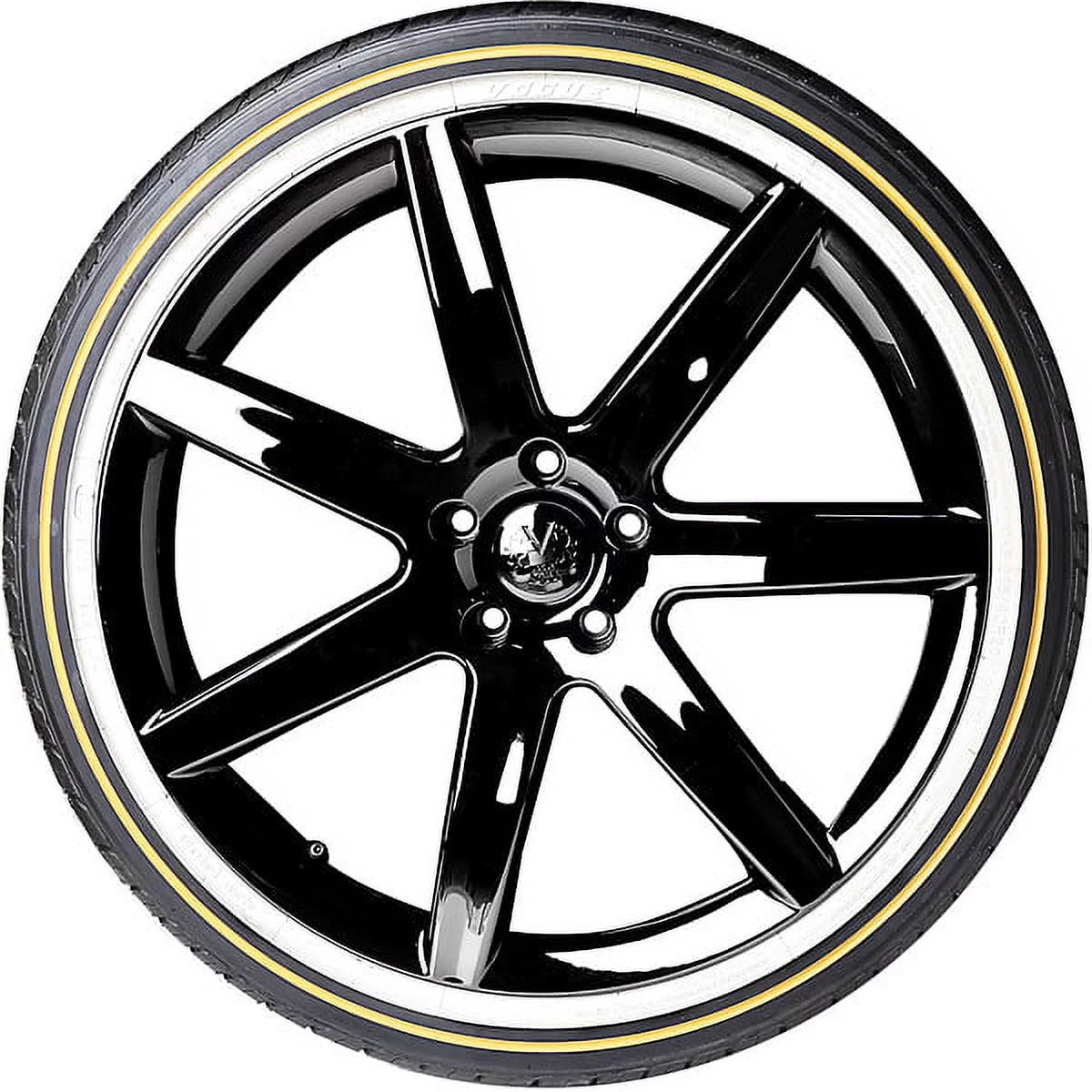235/75R15 White/Gold Sidewall Tires E3533