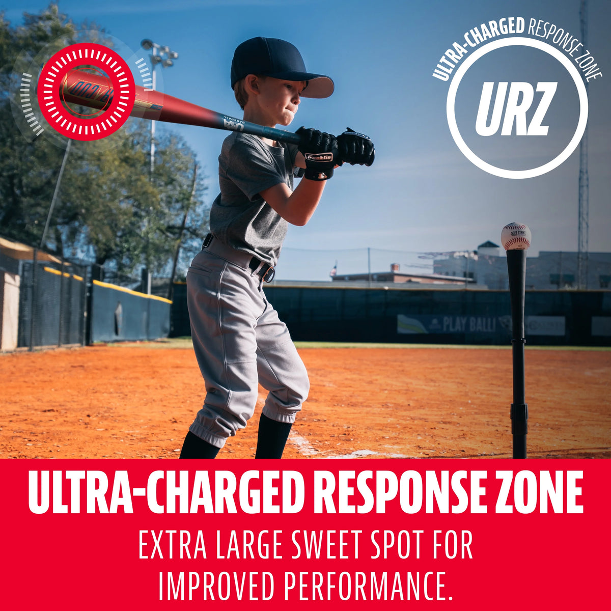 Kids Baseball Teeball Bat 25 Inches 12oz Red B8276