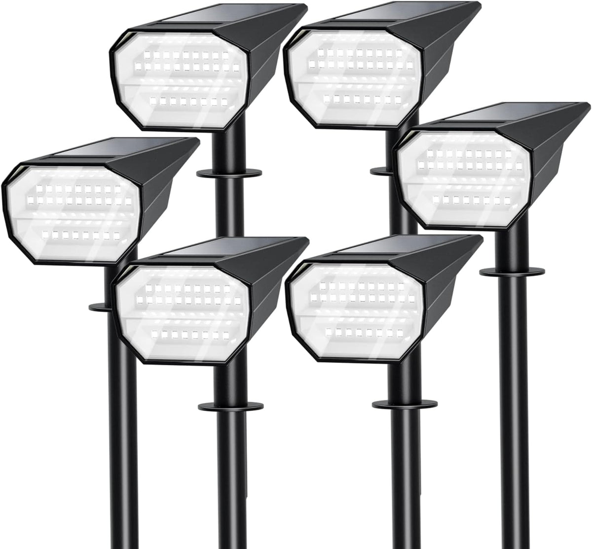 IP65 28 LED Solar Spot Lights Outdoor Waterproof 6 Pack Y87980