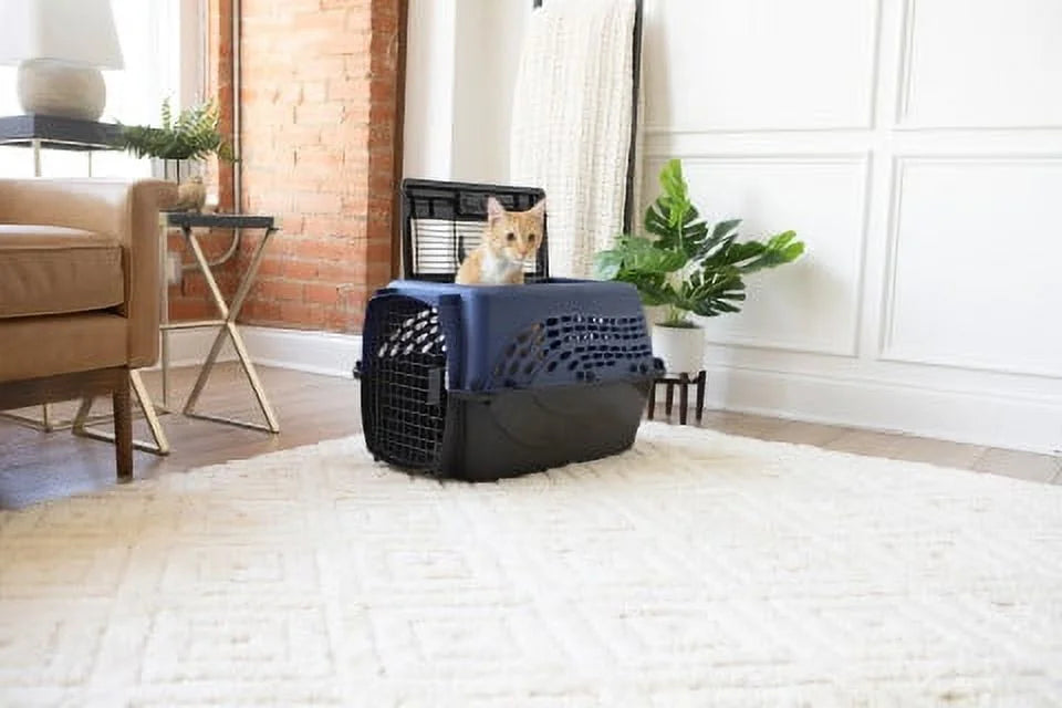 Blue 24 2-Door Plastic Pet Carrier J850096