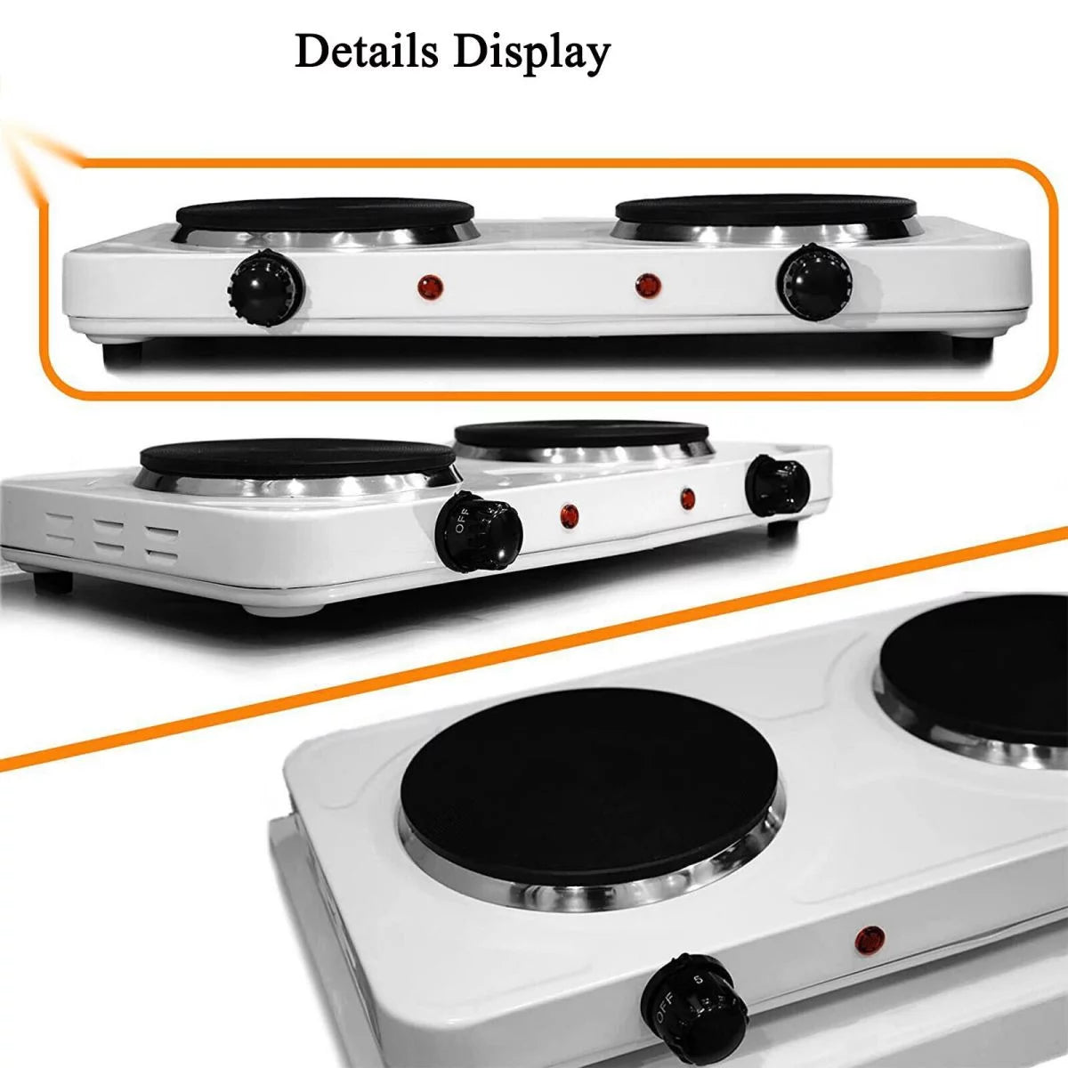 2000W Portable Electric Double Burner Hot Plate O876875