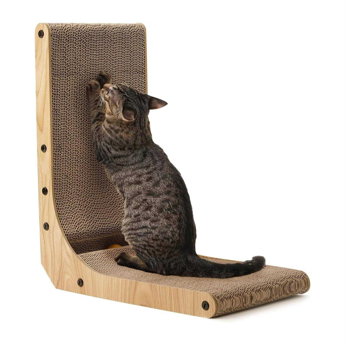 26.8 Inch L Shape Wall Mounted Cat Scratcher S4503