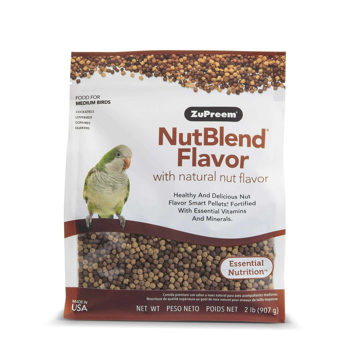 2 lbs Natural Nut Flavor Bird Food T411
