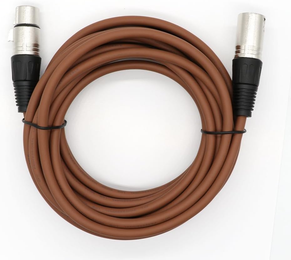 XLR 3 Pin Male to Female Audio Cable 5 Pack R5745