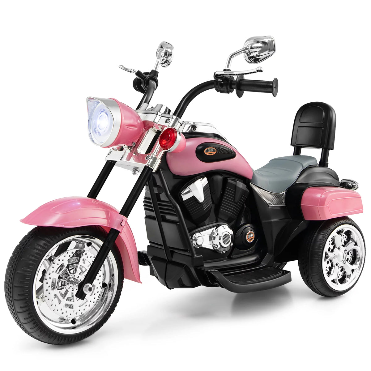 3 Wheel Kids Ride On Motorcycle 6V Battery Powered White Q474728