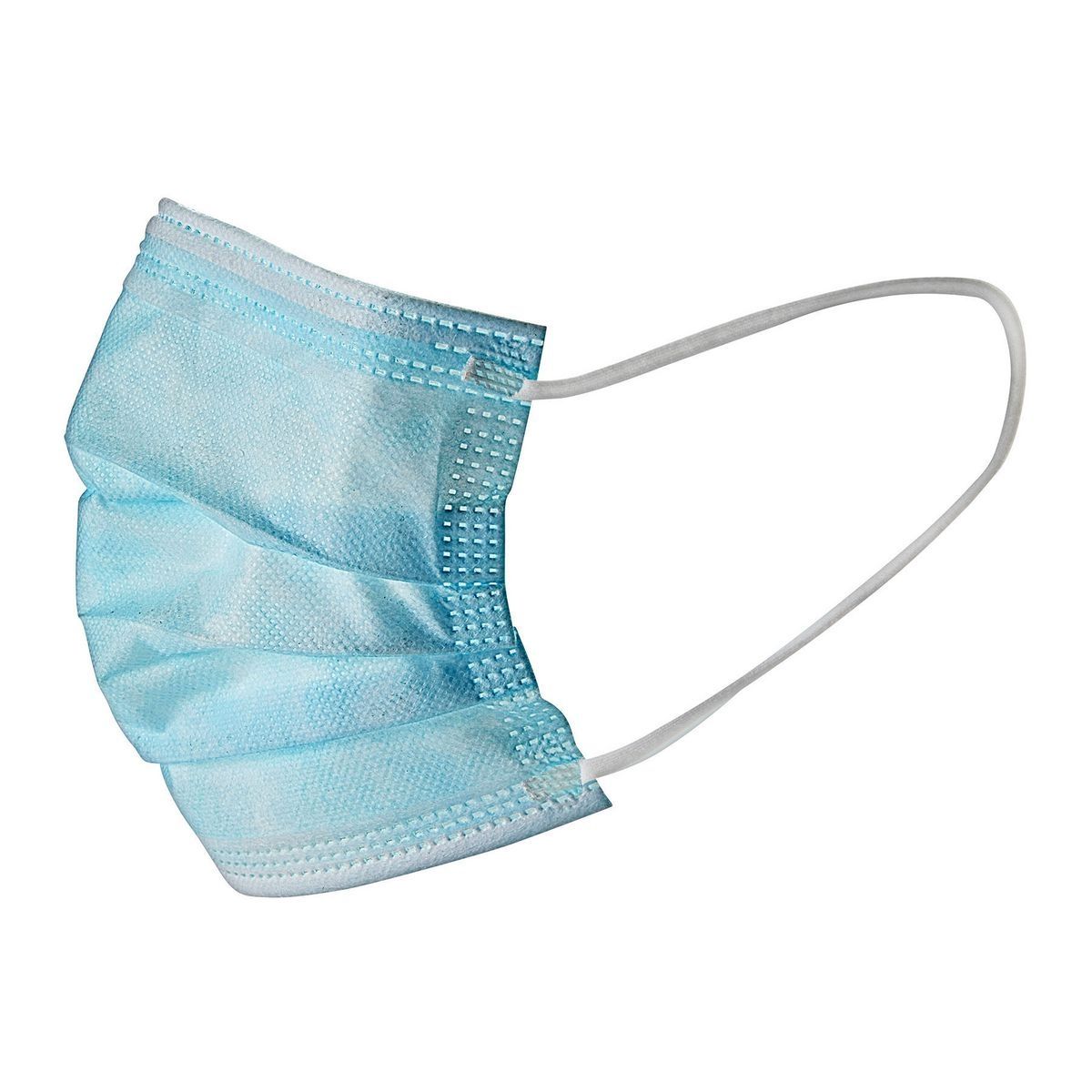 3-Ply Disposable Face Masks, 10 Pack, Blue Z435312