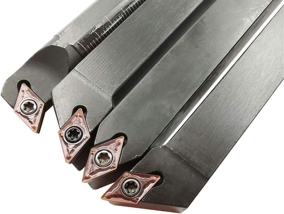 1/2 Mini Lathe Indexable Carbide Turning Tool Holder Bit Set H41605
