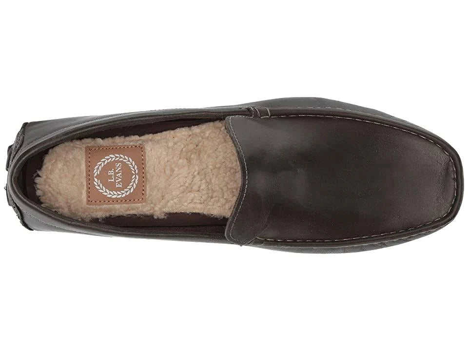Charcoal Leather Driving Moccasins N22260