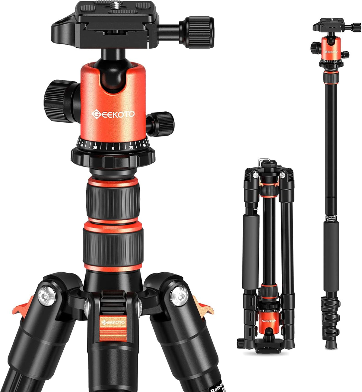 Compact Aluminum Alloy Camera Tripod with 360 Degree Ball Head F18497