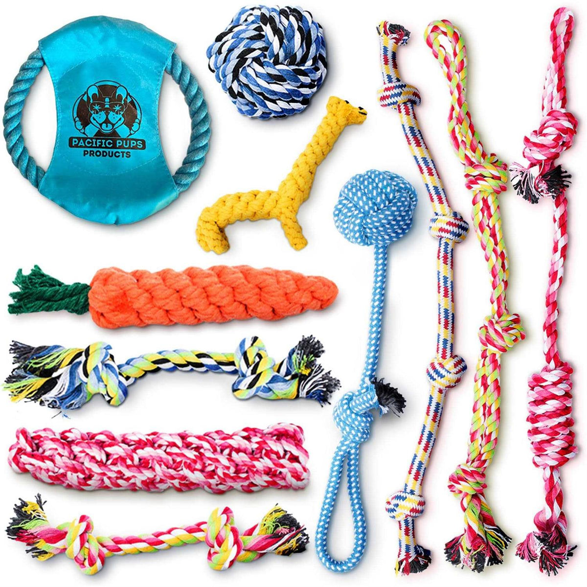 Dog Rope Toys Pack of 11 Teething Toys K94770