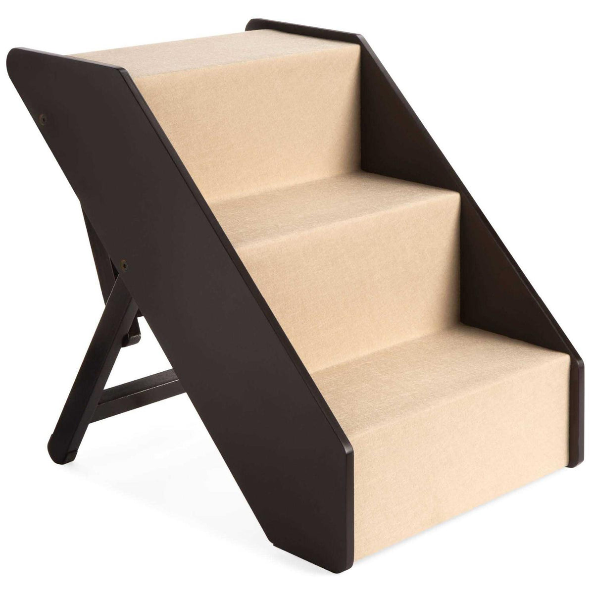 Foldable Adjustable Wooden Pet Stairs O91098