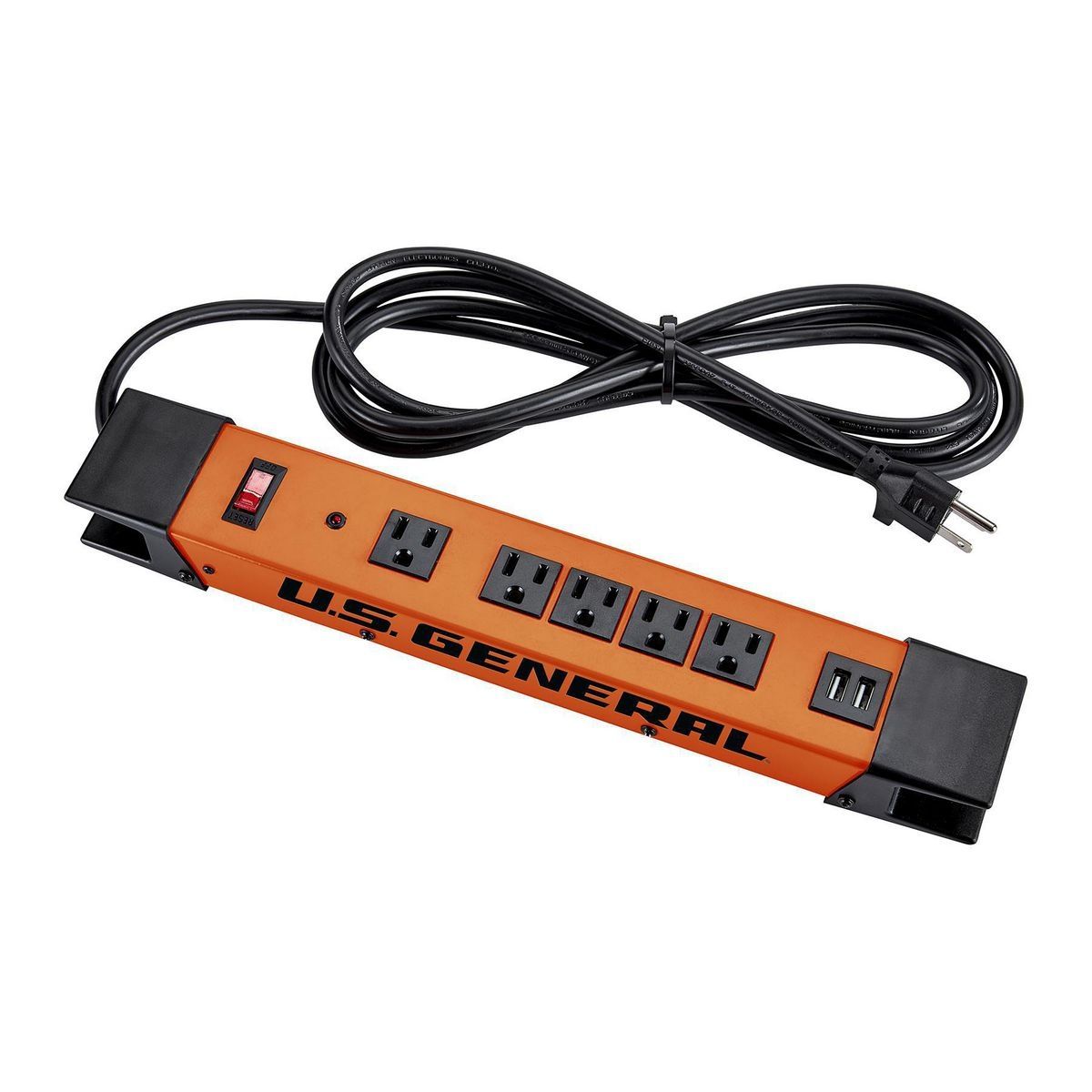 5-Outlet Magnetic Power Strip with 2 USB Ports N6813