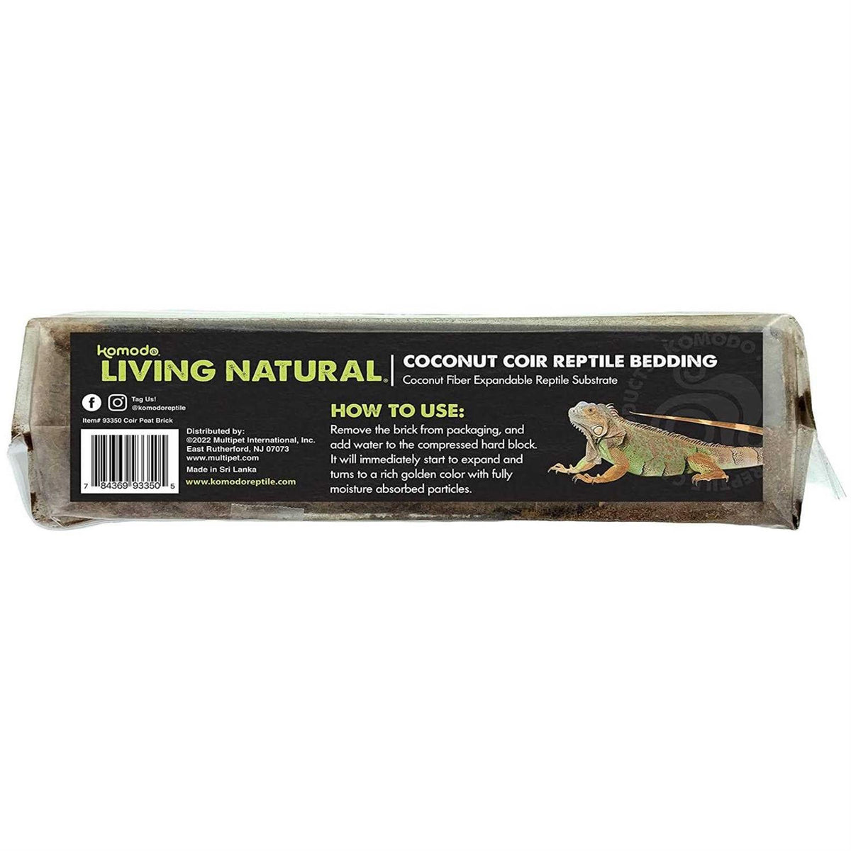 Natural Coconut Coir Reptile Bedding Brick T2566