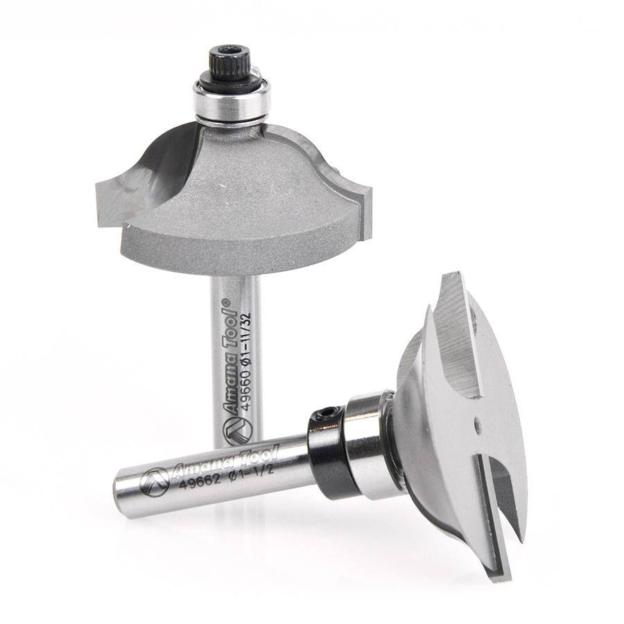 Carbide Tipped 2-Piece Ogee Stile and Rail 1/4 inch Shank Set Y632277