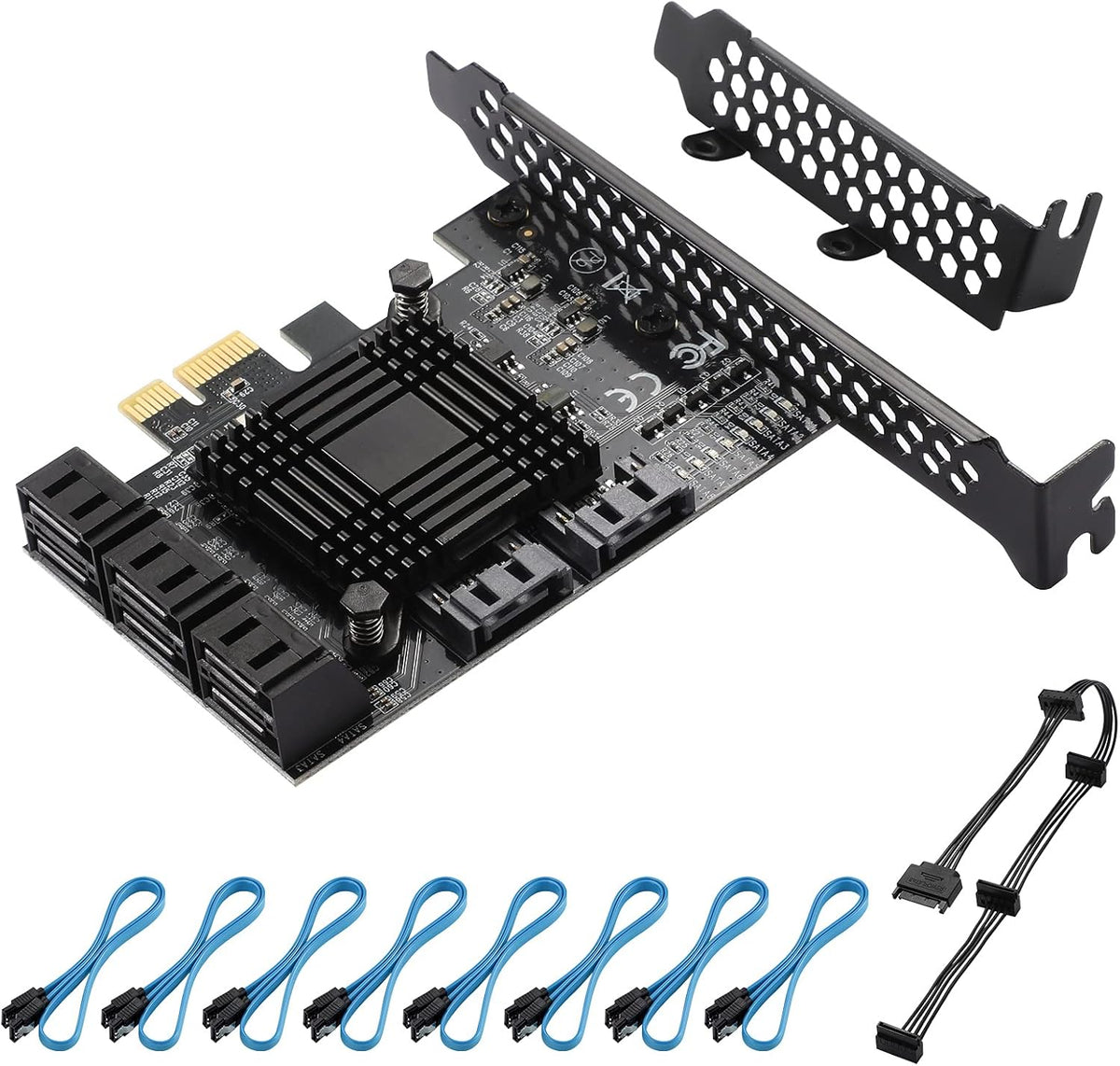 PCIe SATA Card 8 Ports Expansion Card R97114