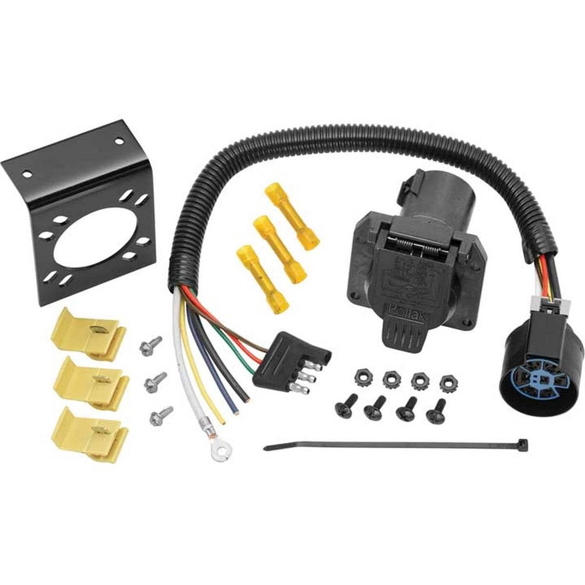 4-Flat to 7-Way Flat Pin Car Connector Adapter U869