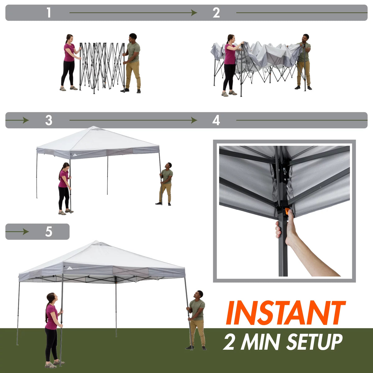 12' x 12' Instant Straight Leg Canopy H701052