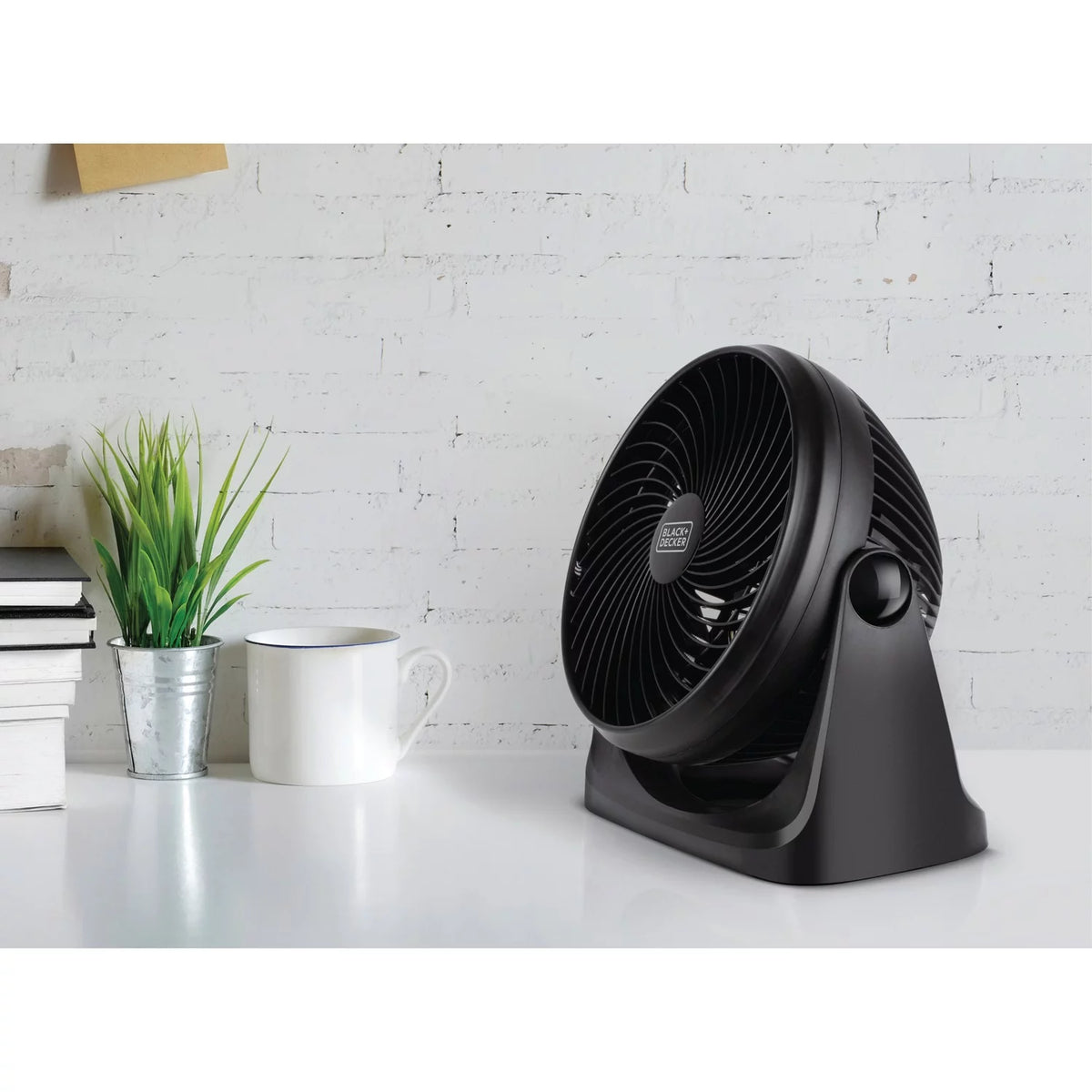 7 Inch Electric Portable Table Fan with Adjustable Tilt, Black B82588