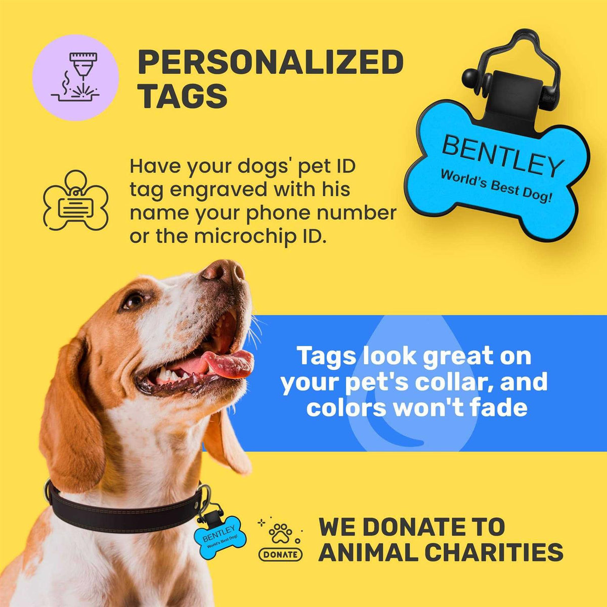 Silent Silicone Dog Tag Y57085