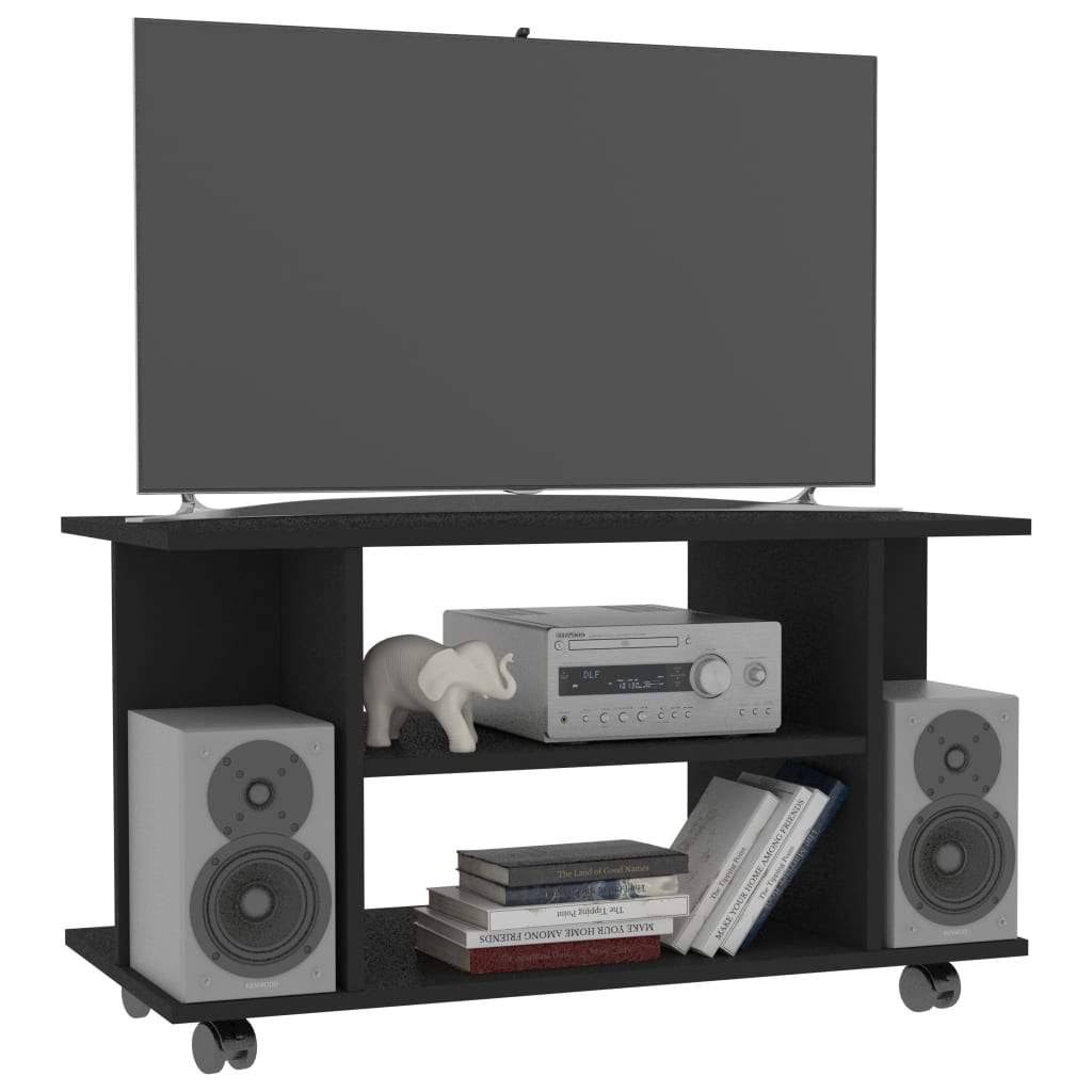 Sonoma Oak Chipboard TV Cabinet with Castors E284429