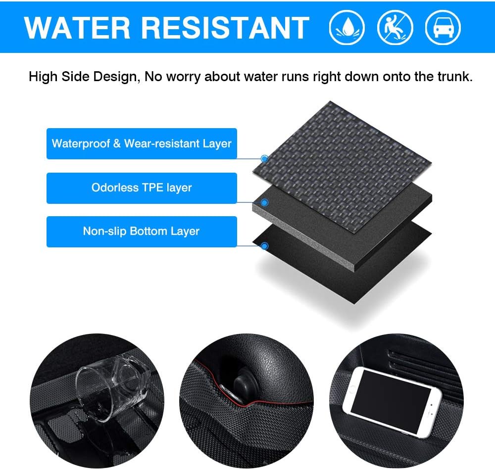 Cargo Liner Trunk Mat All Weather Anti-Slip H789