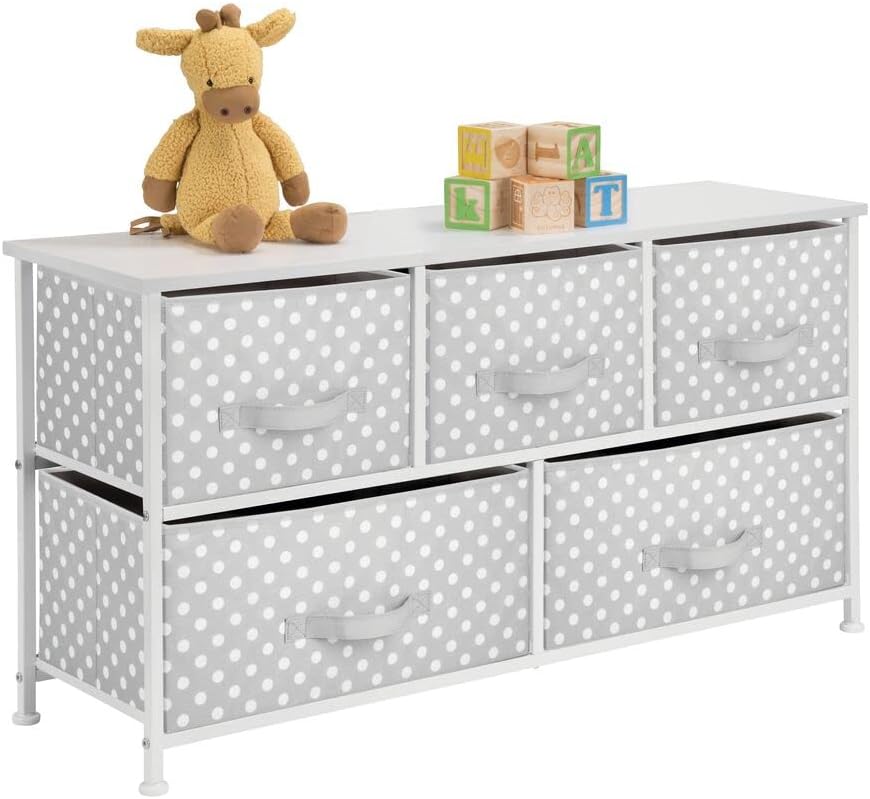 5 Drawer Fabric Dresser E5357