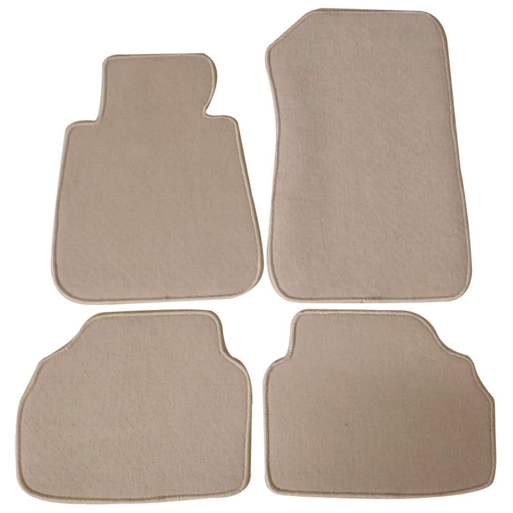Beige Nylon Car Floor Mats 4pcs Q5188