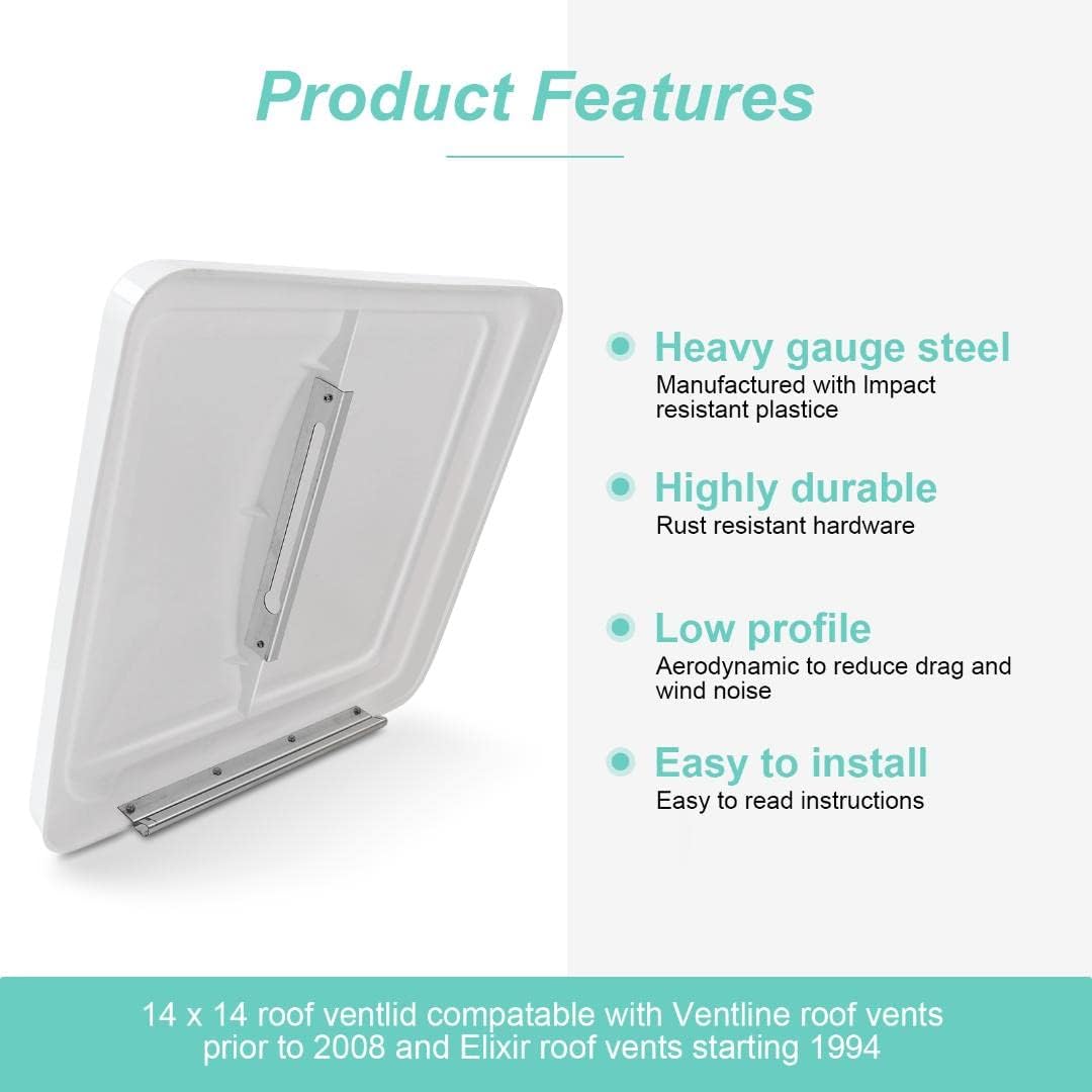 White 2 Pack Roof Vent Cover P24864
