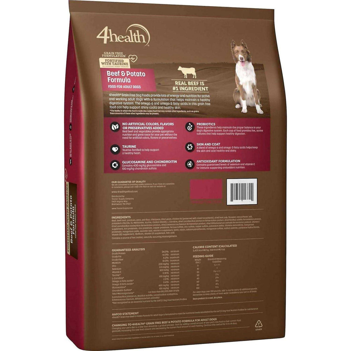 Grain Free Beef and Potato Formula Dry Dog Food A9678