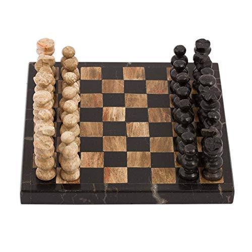 Black Handmade Chess Board Game M62882