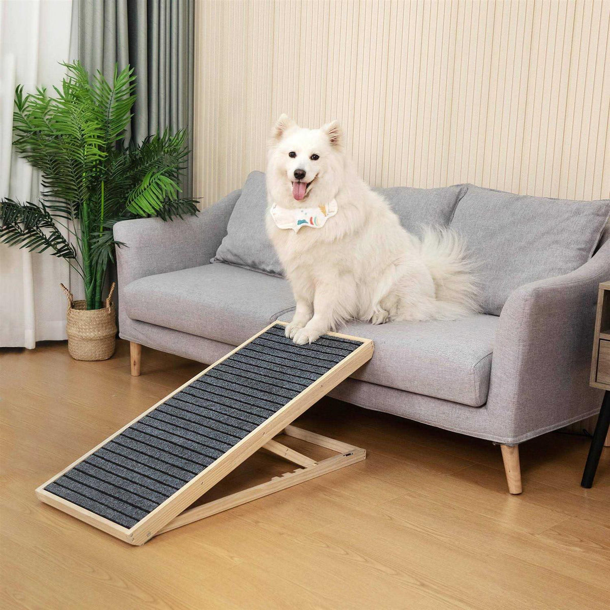 Folding Dog Ramp 4-Level Height Adjustable Non-slip U30493