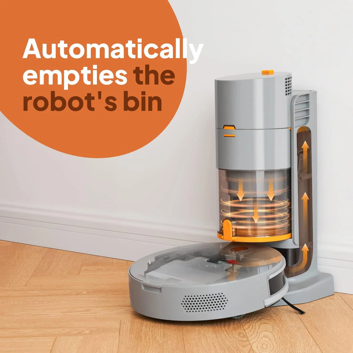Self Emptying Ultra-Thin Robot Vacuum Cleaner A7160
