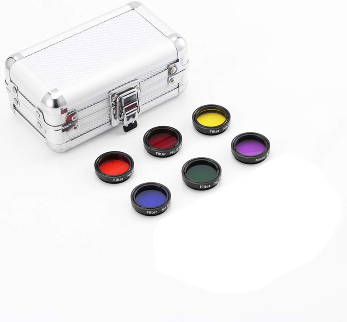 1.25 Inches 6 Color Telescope Moon Filter Set with Metal Case U111131