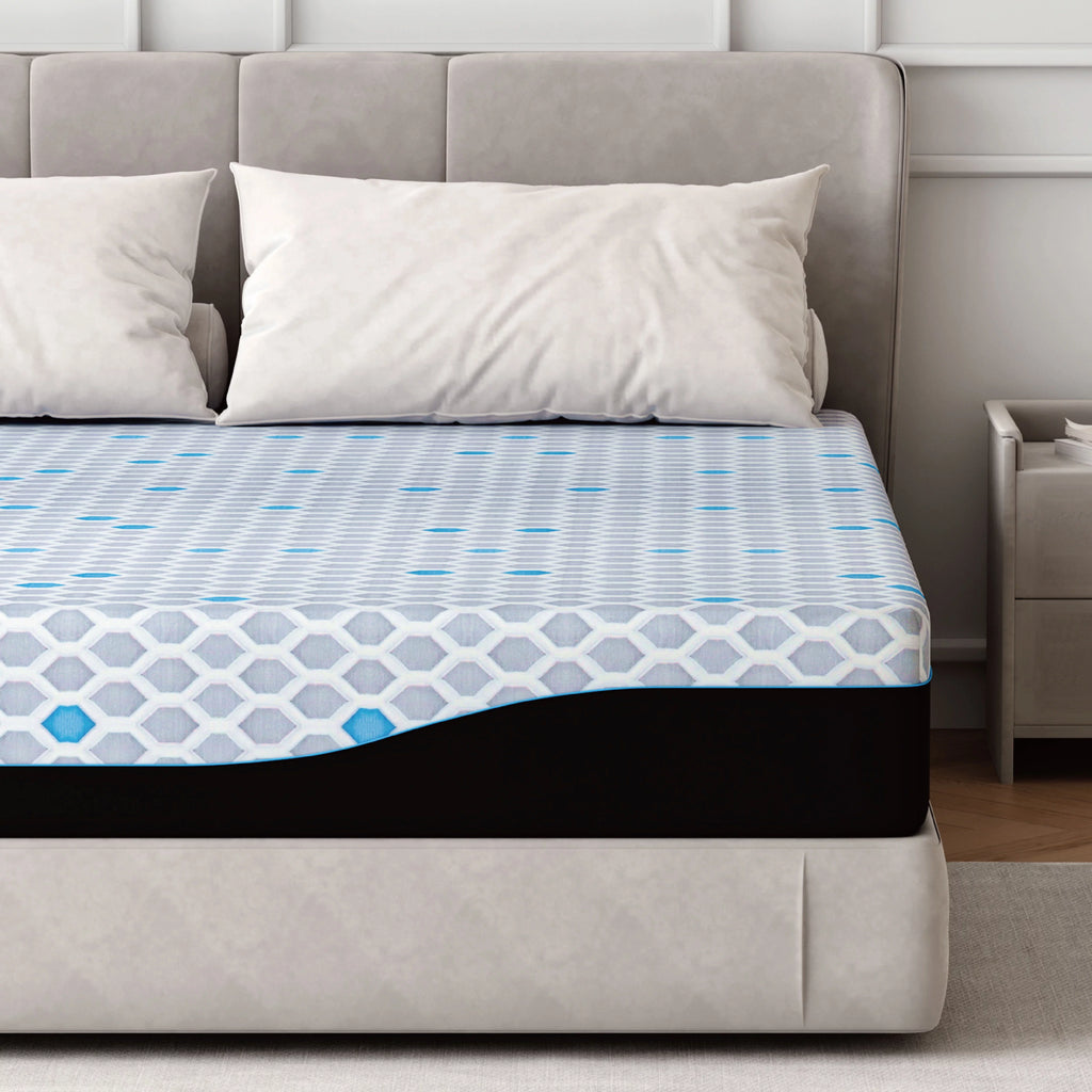 Charcoal 10 inch Gel Memory Foam Mattress O657329