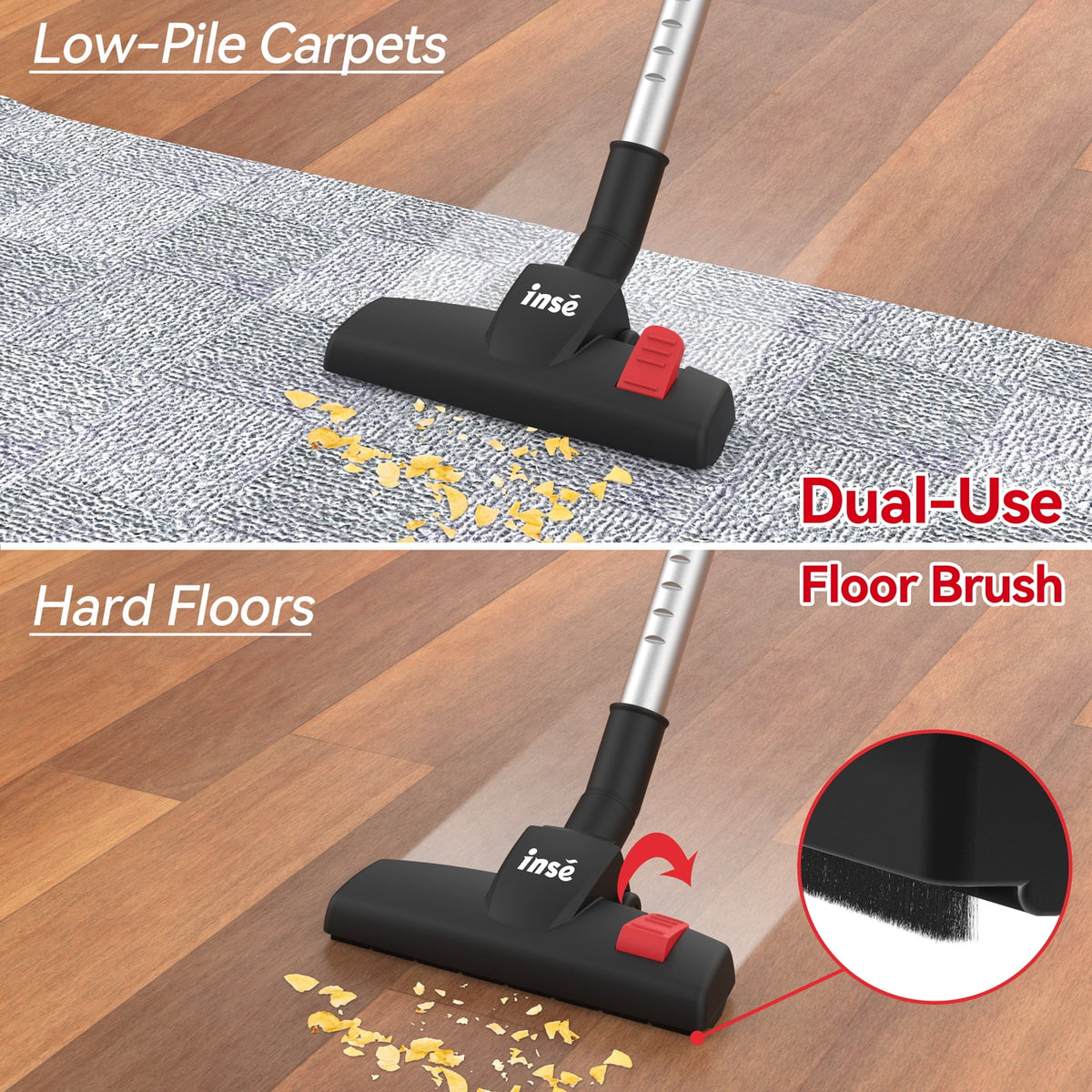 Corded Stick Vacuum Cleaner 18KPA 600W 3 in 1 Handheld U75387