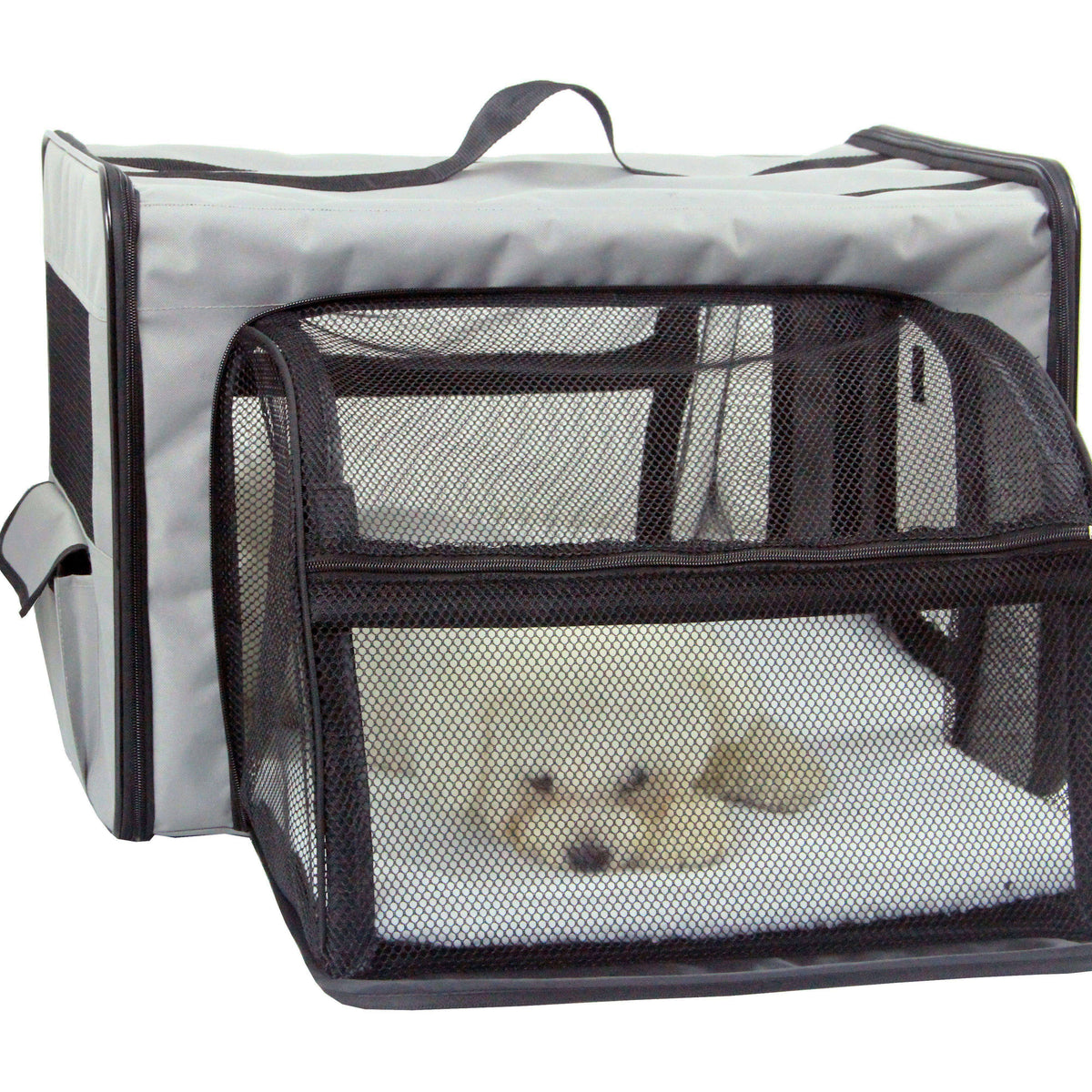 Khaki Small Folding Wire Pet Crate C322