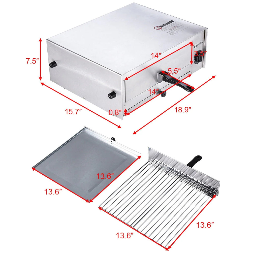 Commercial Stainless Steel Counter Top Pizza Oven B928674