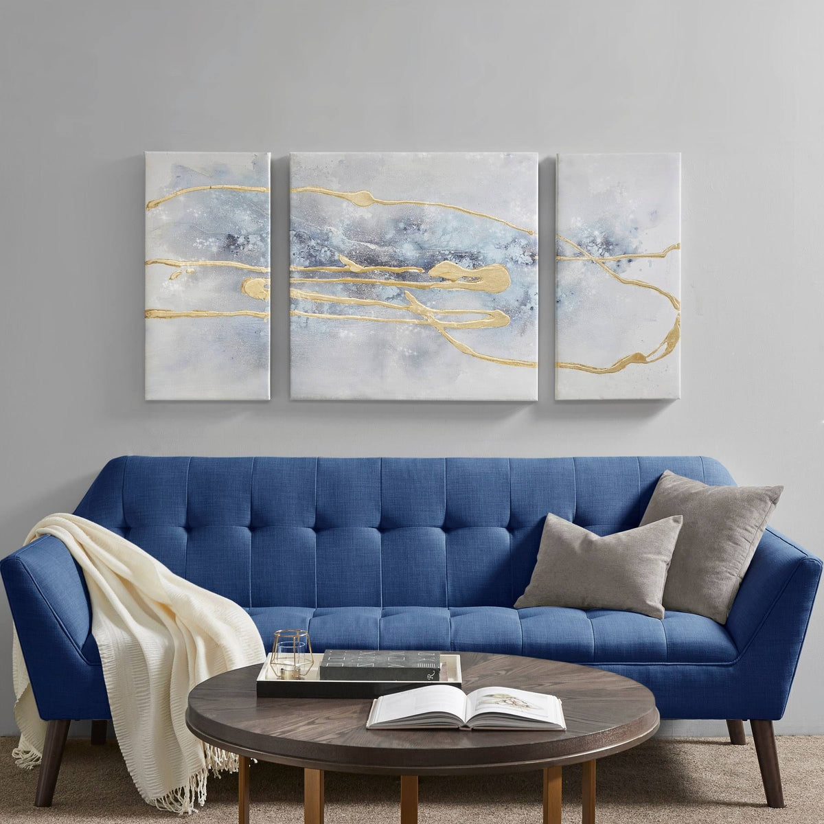 Blue 3 Piece Canvas Set G104883