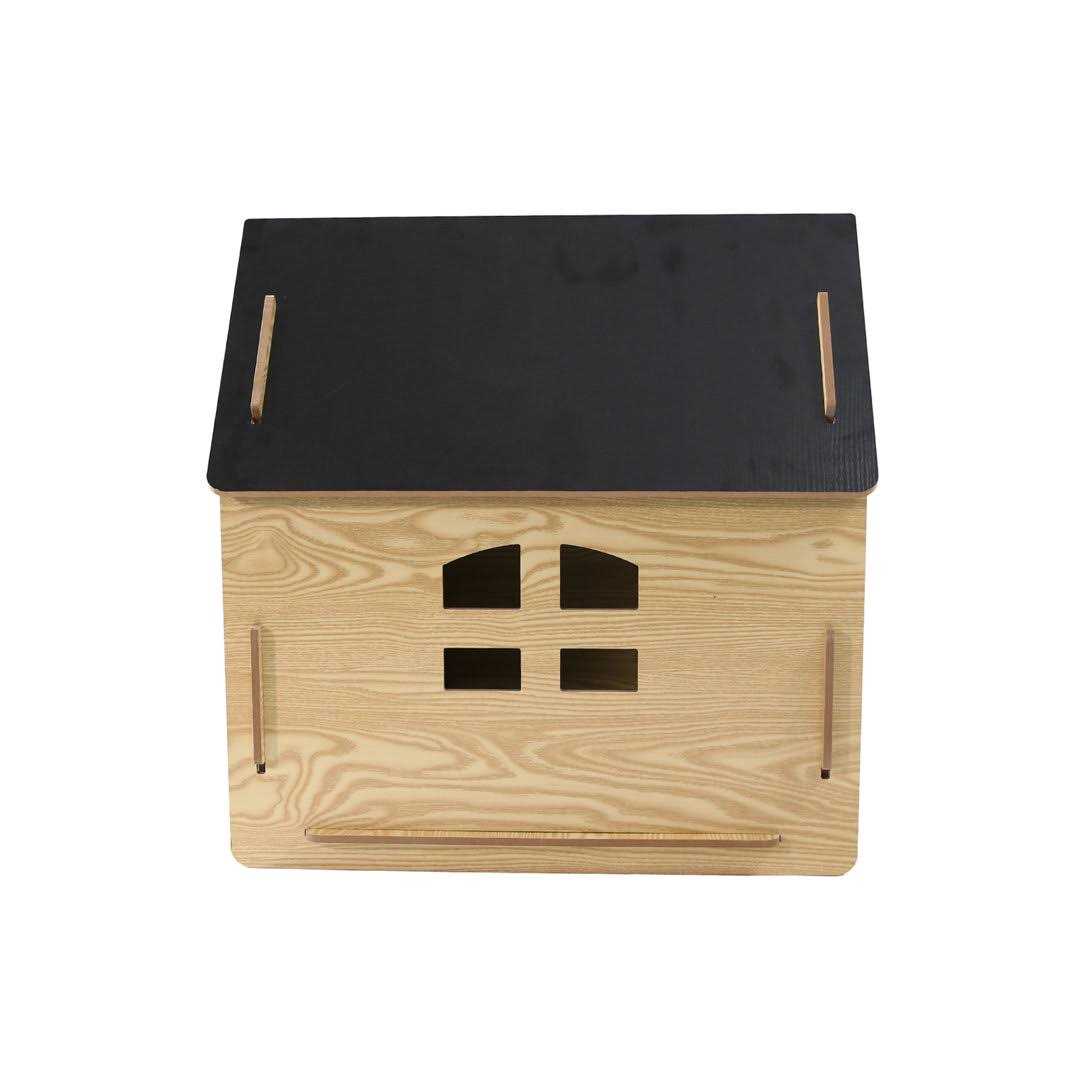Wooden Pet House with Roof and Lockable Door U326